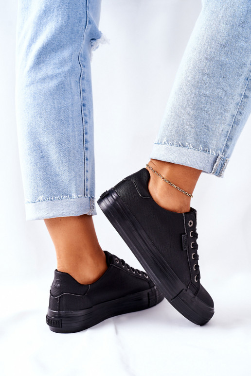 Zapatos de mujer con plataforma BIG STAR II274345 negro Zapatos de mujer con plataforma BIG STAR II274345 negro