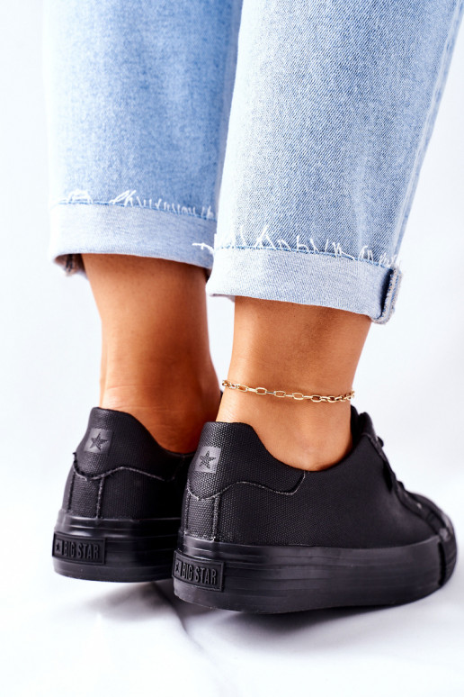 Zapatos de mujer con plataforma BIG STAR II274345 negro Zapatos de mujer con plataforma BIG STAR II274345 negro