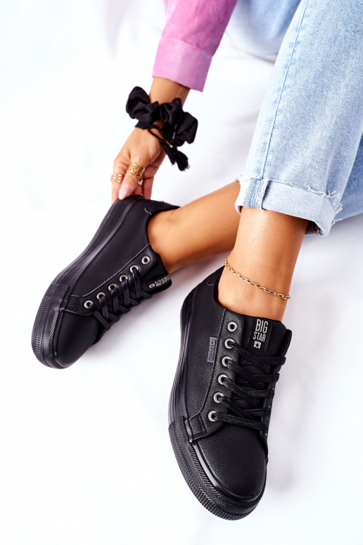 Zapatos de mujer con plataforma BIG STAR II274345 negro Zapatos de mujer con plataforma BIG STAR II274345 negro