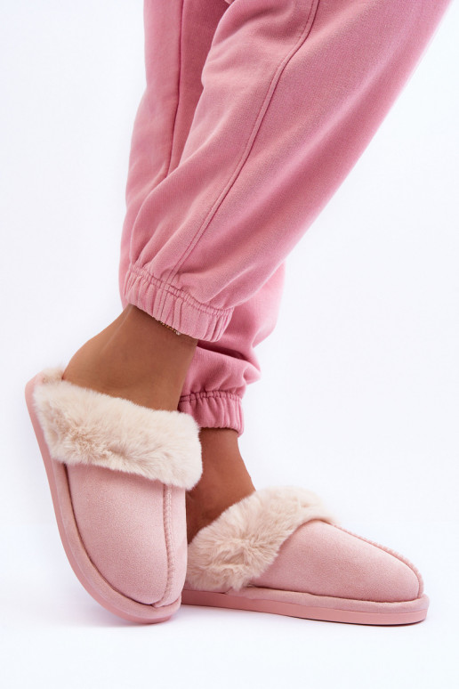 Pantuflas con pelo rosa Pinky