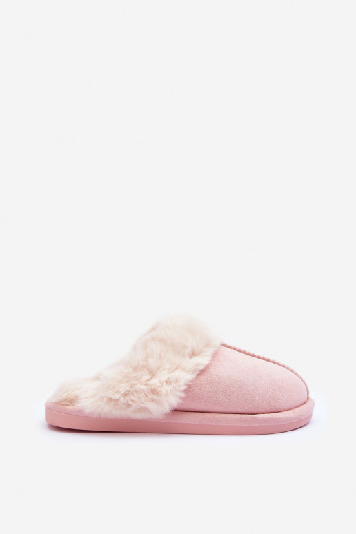 Pantuflas con pelo rosa Pinky