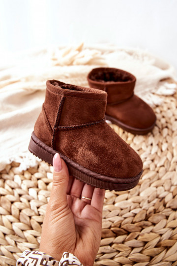 Cálidas botas de invierno para niños en color marrón Gooby
