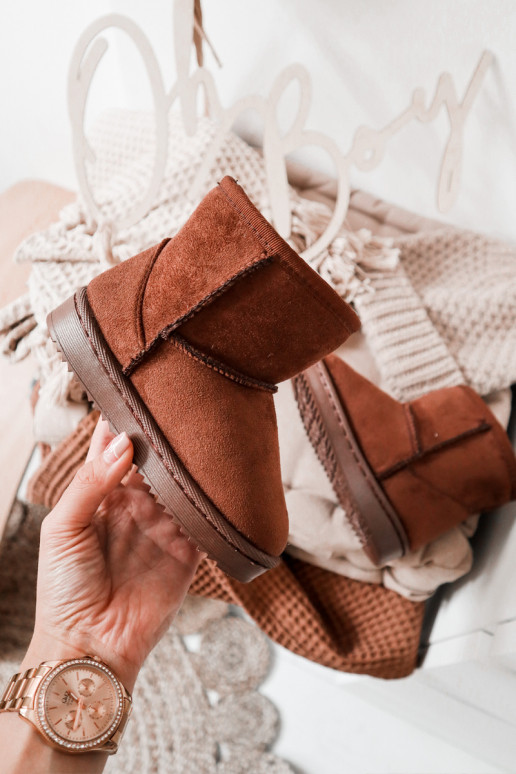 Cálidas botas de invierno para niños en color marrón Gooby