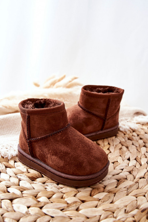 Cálidas botas de invierno para niños en color marrón Gooby