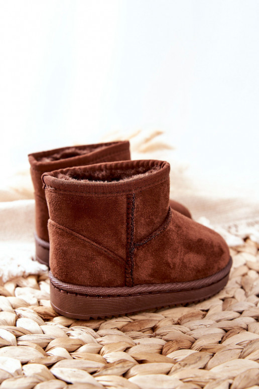 Cálidas botas de invierno para niños en color marrón Gooby