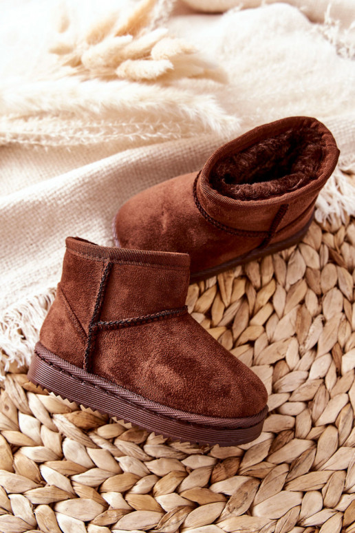 Cálidas botas de invierno para niños en color marrón Gooby