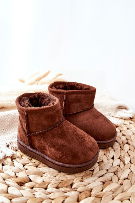 Cálidas botas de invierno para niños en color marrón Gooby