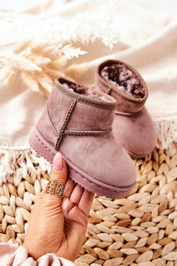 Botas de invierno cálidas para niños Ciemny marfil Gooby