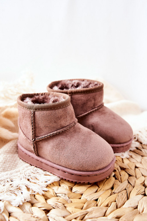 Botas de invierno cálidas para niños Ciemny marfil Gooby