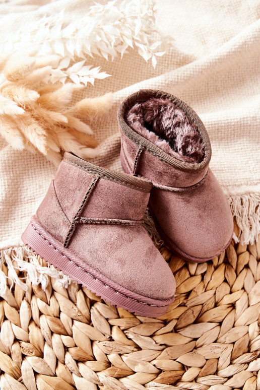 Botas de invierno cálidas para niños Ciemny marfil Gooby