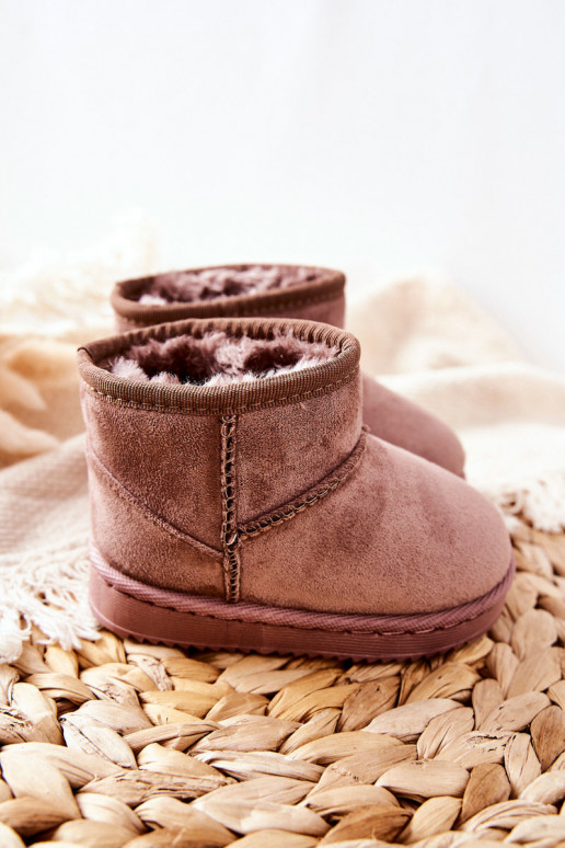 Botas de invierno cálidas para niños Ciemny marfil Gooby
