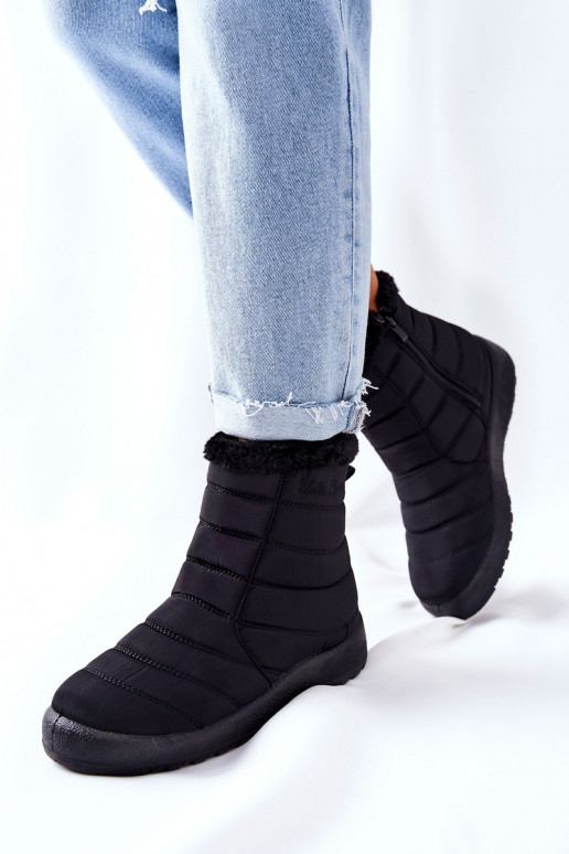 Femenino calentamiento Botas de nieve de color negro Mezyss Femenino calentamiento Botas de nieve de color negro Mezyss