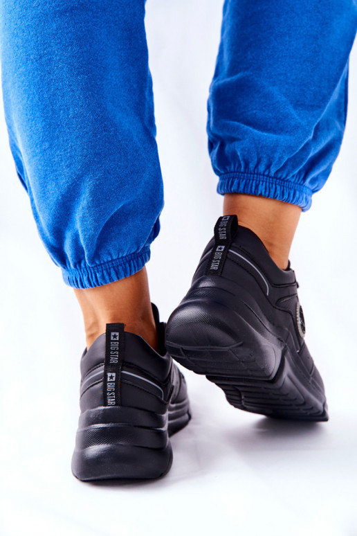 Zapatos estilo deportivo con plataforma Big Star II274313 color negro Zapatos estilo deportivo con plataforma Big Star II274313 color negro