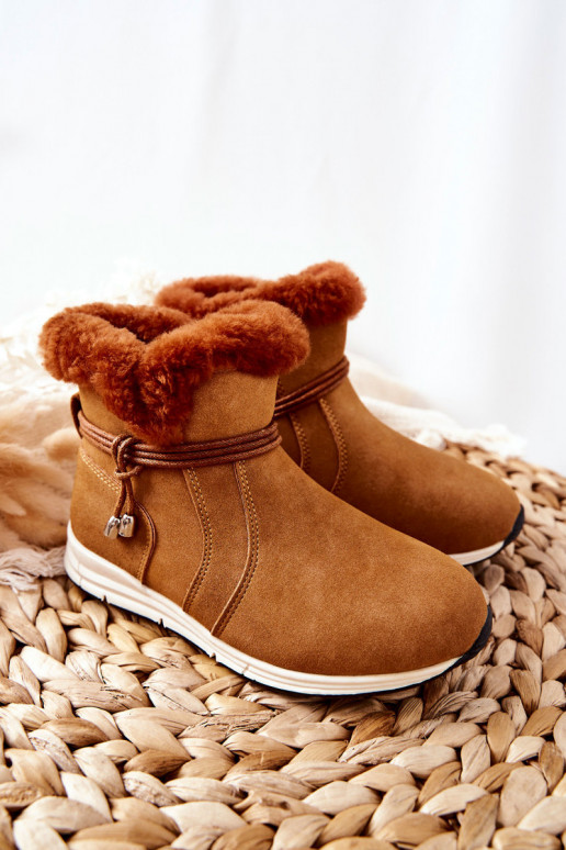 Botas de nieve para niños Big Star BB374058BS marrón