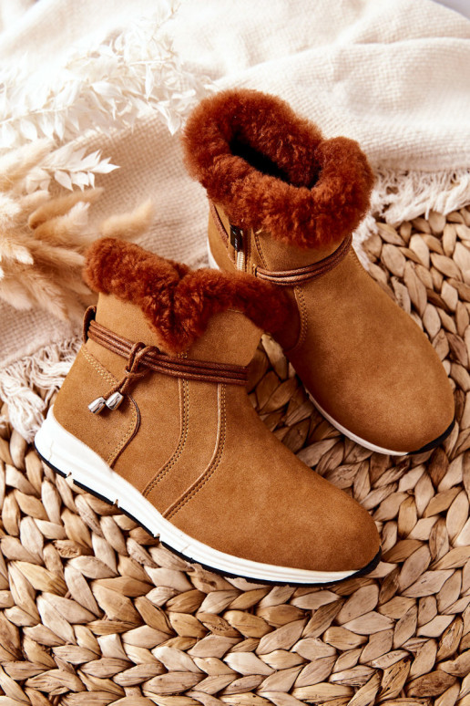 Botas de nieve para niños Big Star BB374058BS marrón
