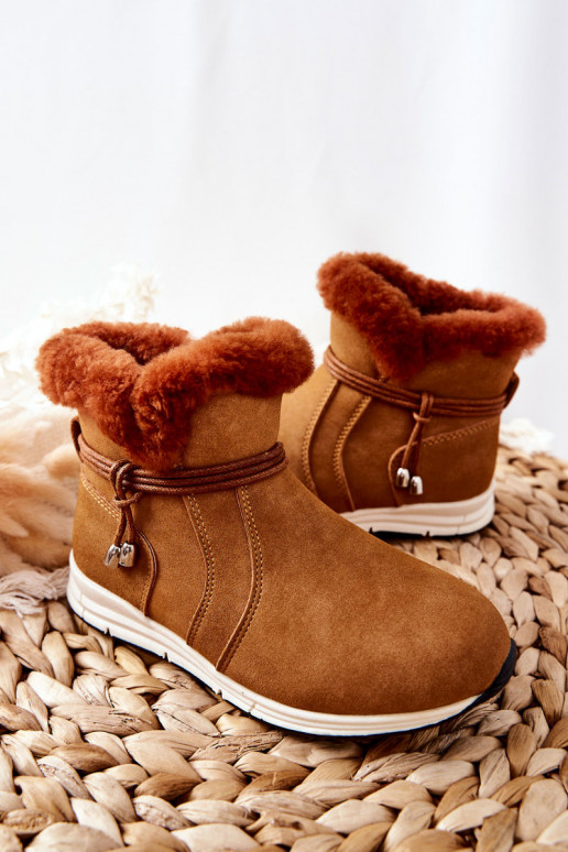 Botas de nieve para niños Big Star BB374058BS marrón