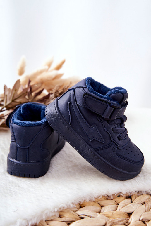 Calzado deportivo infantil calentito en color azul oscuro Clafi