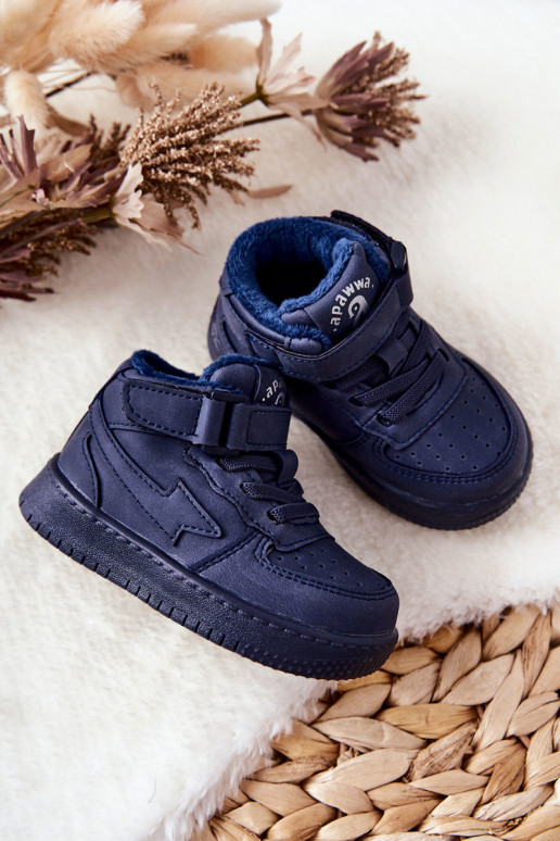 Calzado deportivo infantil calentito en color azul oscuro Clafi