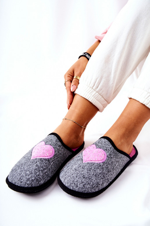 Pantuflas Panto Fino II267010 color gris-rosa Pantuflas Panto Fino II267010 color gris-rosa