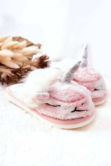Zapatillas calefactables Color blanco-rosa Ronee