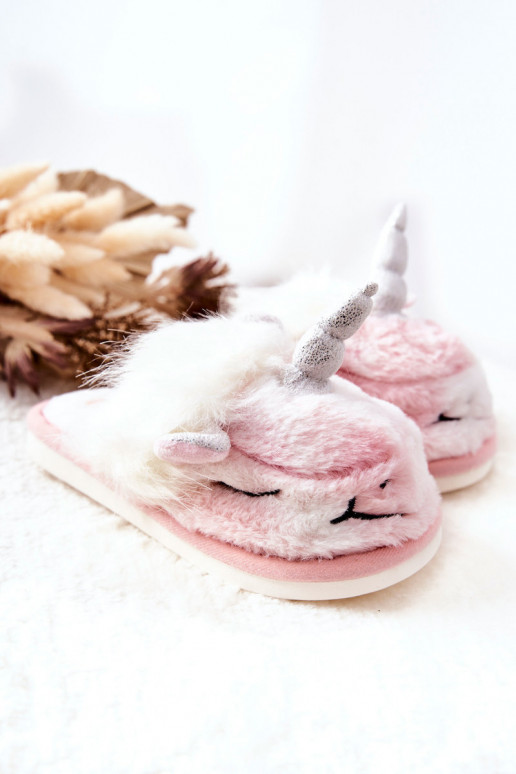 Zapatillas calefactables Color blanco-rosa Ronee