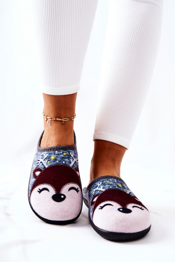 Pantuflas calefactables color azul Taffy