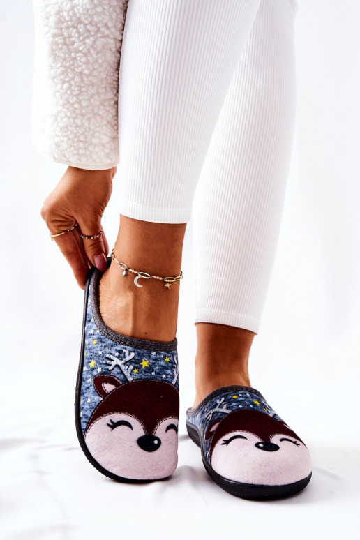 Pantuflas calefactables color azul Taffy Pantuflas calefactables color azul Taffy