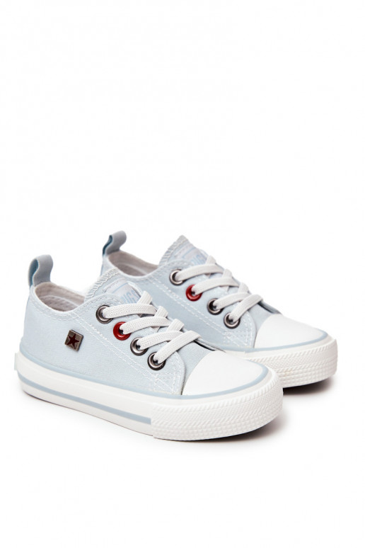 Deportivas infantiles de suela plana modelo clásico BIG STAR HH374094 color azul