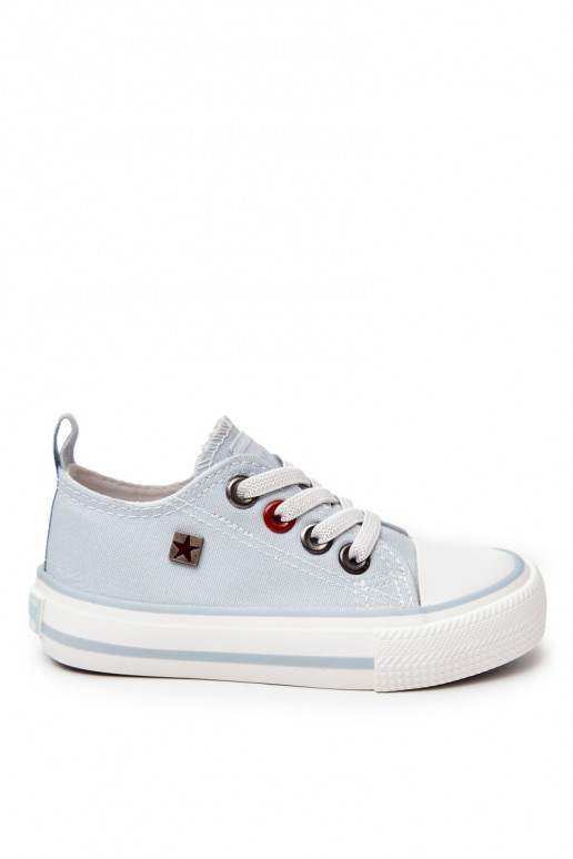 Deportivas infantiles de suela plana modelo clásico BIG STAR HH374094 color azul
