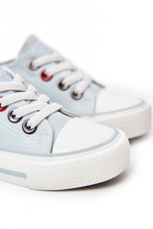 Deportivas infantiles de suela plana modelo clásico BIG STAR HH374094 color azul