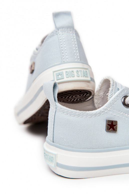 Deportivas infantiles de suela plana modelo clásico BIG STAR HH374094 color azul