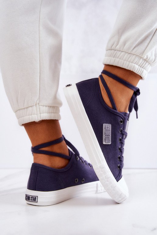 Zapatos de mujer modelo clásico BIG STAR JJ274494 azul oscuro