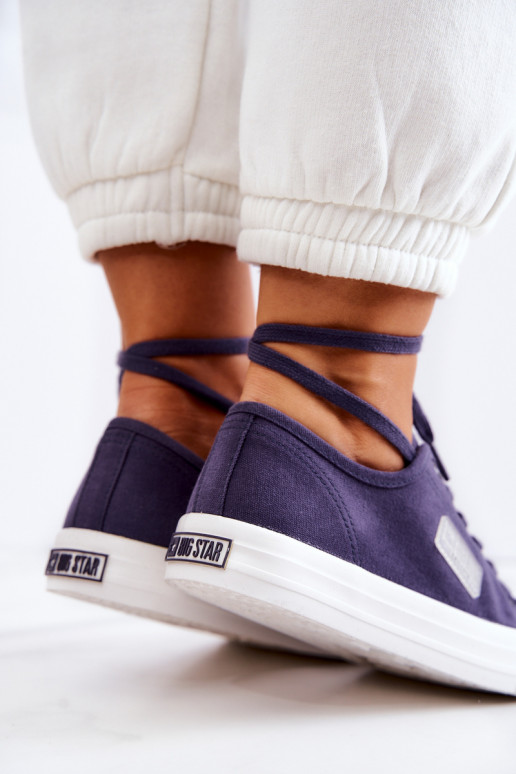 Zapatos de mujer modelo clásico BIG STAR JJ274494 azul oscuro