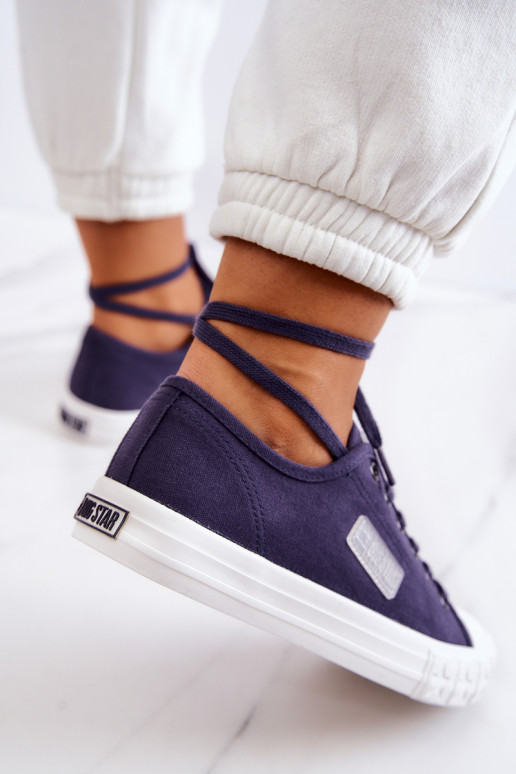 Zapatos de mujer modelo clásico BIG STAR JJ274494 azul oscuro