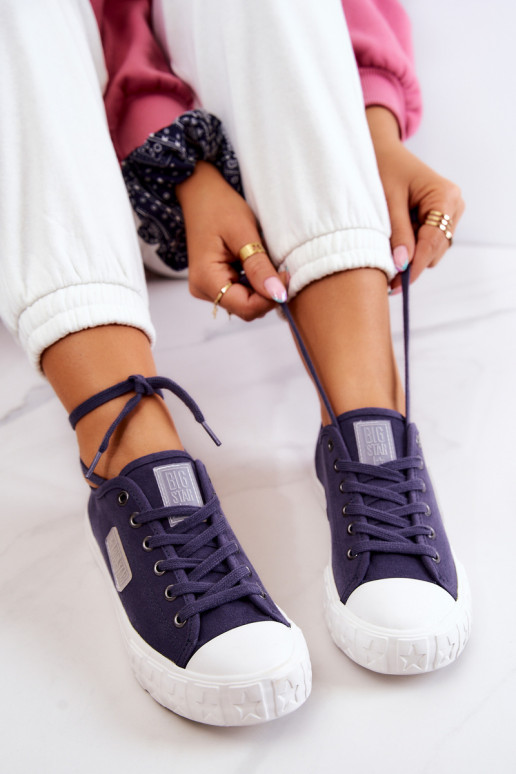 Zapatos de mujer modelo clásico BIG STAR JJ274494 azul oscuro