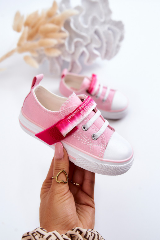Zapatos planos para niños BIG STAR JJ374078 color rosa