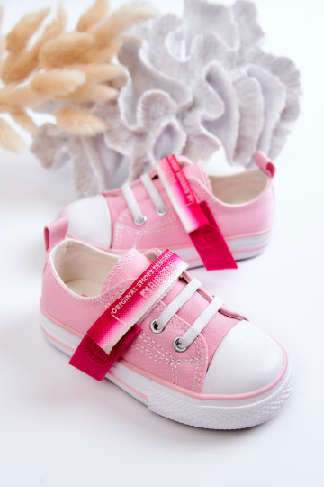 Zapatos planos para niños BIG STAR JJ374078 color rosa 2