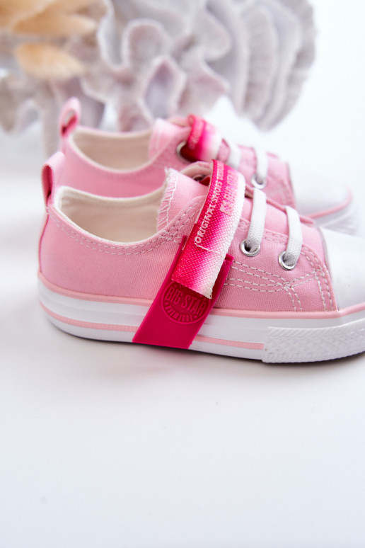 Zapatos planos para niños BIG STAR JJ374078 color rosa