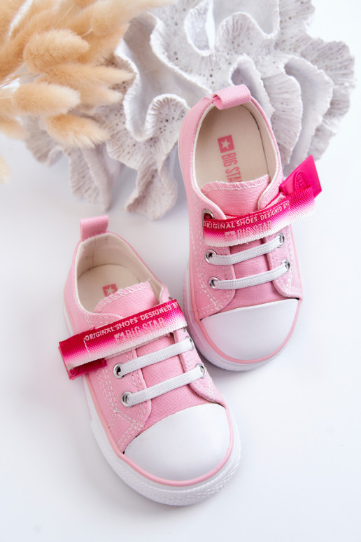 Zapatos planos para niños BIG STAR JJ374078 color rosa