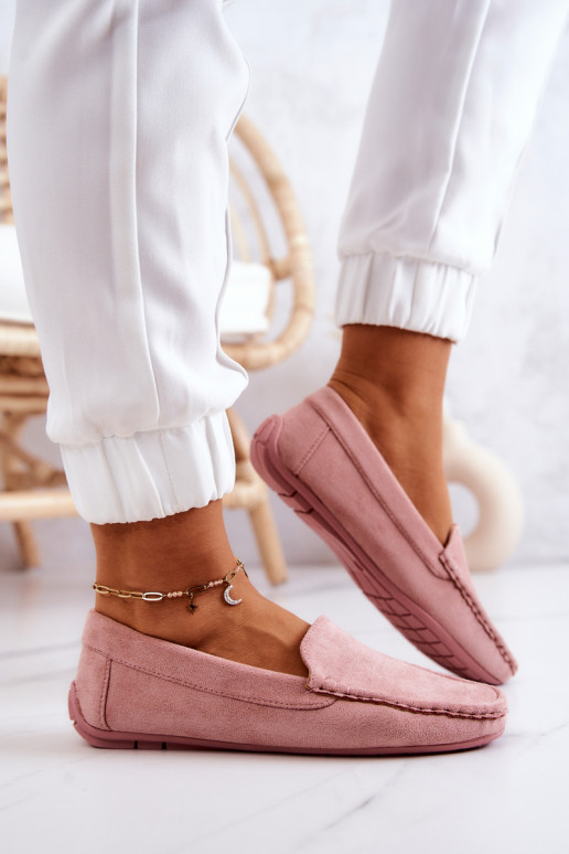 Mocasines de ante Morreno rosa