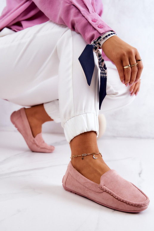 Mocasines de ante Morreno rosa