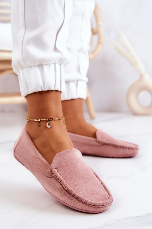 Mocasines de ante Morreno rosa