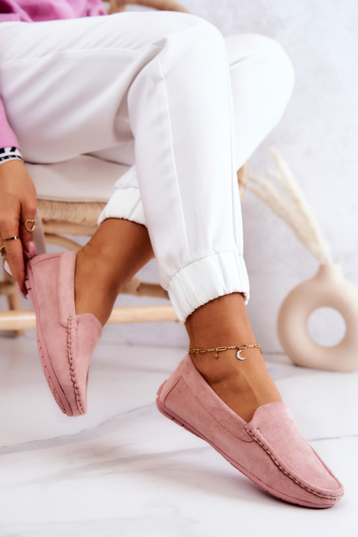 Mocasines de ante Morreno rosa