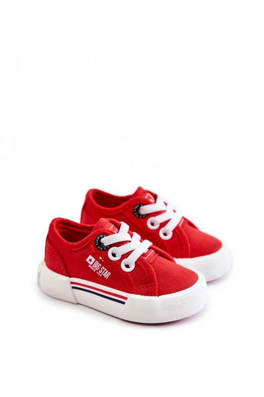 Zapatos planos infantiles Big Star JJ374162 color rojo