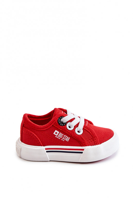 Zapatos planos infantiles Big Star JJ374162 color rojo