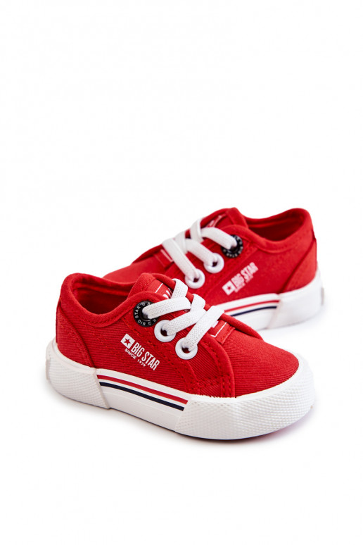 Zapatos planos infantiles Big Star JJ374162 color rojo