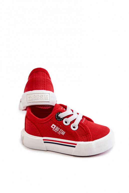 Zapatos planos infantiles Big Star JJ374162 color rojo