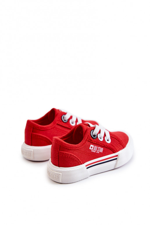 Zapatos planos infantiles Big Star JJ374162 color rojo