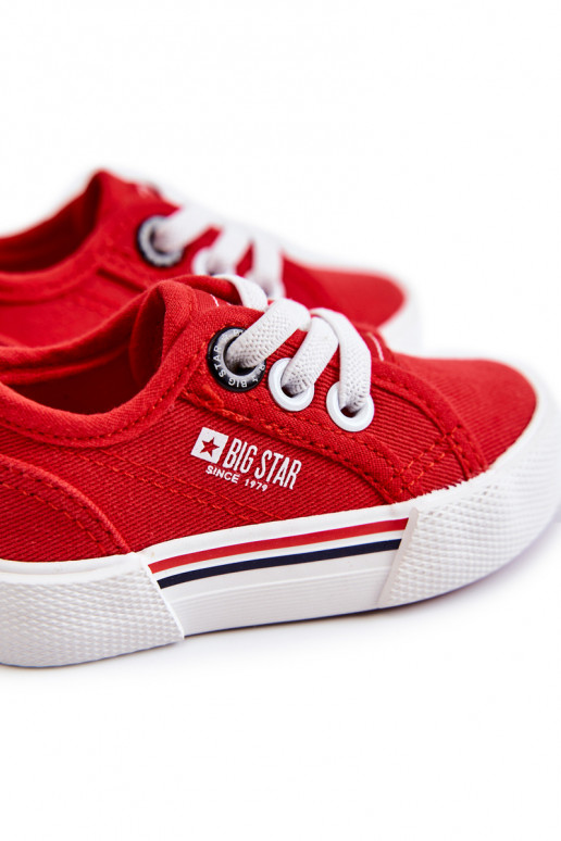 Zapatos planos infantiles Big Star JJ374162 color rojo