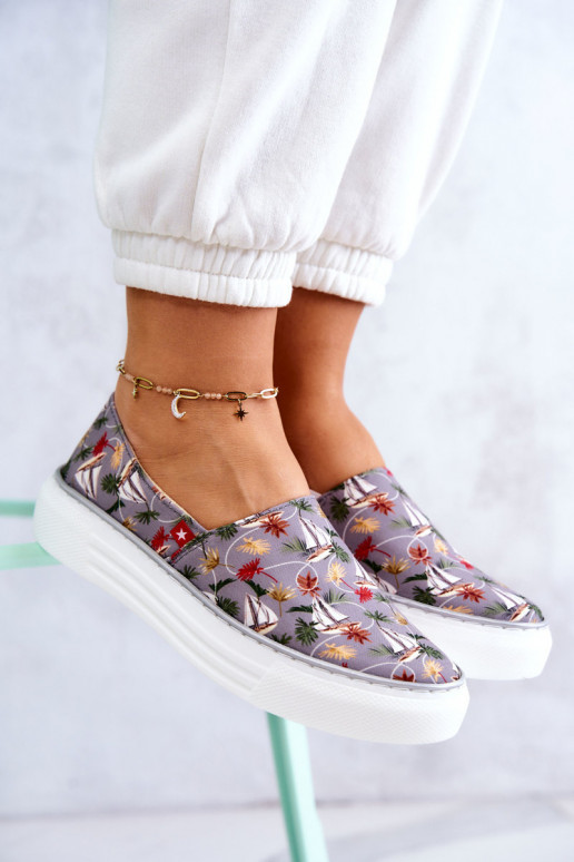 Zapatillas Slip On Memory Foam Big Star JJ276015 color gris